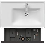 Duravit Waschtischunterbau D-NEO 1 Auszug 440x784x452mm basalt matt