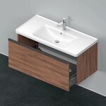 Duravit Waschtischunterbau D-NEO 1 Auszug 440x984x452mm nussbaum natur