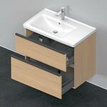 Duravit Waschtischunterbau D-NEO 625x784x452mm 1 Ausz. 1 Schubk. Ei natur