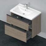 Duravit Waschtischunterbau D-NEO 625x784x452mm 1 Ausz. 1 Schubk. Ei terra