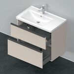 Duravit Waschtischunterbau D-NEO 625x784x452mm 1 Ausz. 1 Schubk. taupe