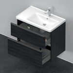 Duravit Waschtischunterbau D-NEO 625x784x452mm 1 Ausz. 1 Schubk. Ei sw