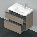 Duravit Waschtischunterbau D-NEO 625x784x452mm 1 Ausz. 1 Schubk. Ei terra