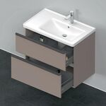 Duravit Waschtischunterbau D-NEO 625x784x452mm 1 Ausz. 1 Schubk. bas matt