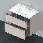 Duravit Waschtischunterbau D-NEO 625x784x452mm 1 Ausz. 1 Schubk. taupe