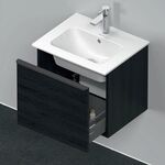 Duravit Waschtischunterbau D-NEO 440x510x402mm, 1 Auszug eiche schwarz
