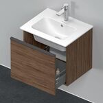 Duravit Waschtischunterbau D-NEO 440x510x402mm, 1 Auszug nussbaum dunkel