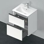 Duravit Waschtischunterbau D-NEO 625x510x402mm 1 Ausz. 1 Schubk. we matt