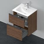 Duravit Waschtischunterbau D-NEO 625x510x402mm 1 Ausz. 1 Schubk. NB dkl