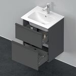 Duravit Waschtischunterbau D-NEO 625x510x402mm 1 Ausz. 1 Schubk. grap ma
