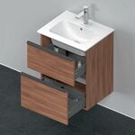 Duravit Waschtischunterbau D-NEO 625x510x402mm 1 Ausz. 1 Schubk. NB natur