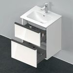 Duravit Waschtischunterbau D-NEO 625x510x402mm 1 Ausz. 1 Schubk. we hgl