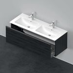 Duravit Waschtischunterbau D-NEO 440x1280x462mm, 1 Auszug eiche schwarz