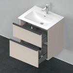 Duravit Waschtischunterbau D-NEO 1 Ausz. 1 Schubk. 625x610x462mm taupe