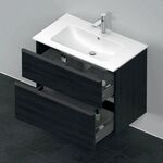 Duravit Waschtischunterbau D-NEO 1 Ausz. 1 Schubk. 625x810x462mm Ei sw
