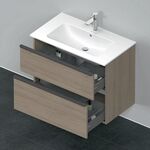 Duravit Waschtischunterbau D-NEO 1 Ausz. 1 Schubk. 625x810x462mm Ei terra