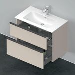 Duravit Waschtischunterbau D-NEO 1 Ausz. 1 Schubk. 625x810x462mm taupe