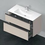 Duravit Waschtischunterbau D-NEO 1 Ausz. 1 Schubk. 625x1010x462mm taupe