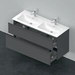 Duravit Waschtischunterbau D-NEO 625x1280x462mm 1 Ausz. 1 Schubk. grap ma