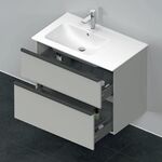 Duravit Waschtischunterbau D-NEO 625x810x462mm 1 Ausz. 1 Schubk bet-gr ma
