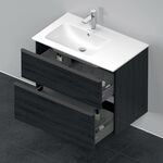 Duravit Waschtischunterbau D-NEO 625x810x462mm 1 Ausz. 1 Schubk. Ei sw