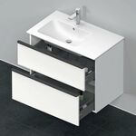 Duravit Waschtischunterbau D-NEO 625x810x462mm 1 Ausz. 1 Schubk. we matt