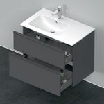 Duravit Waschtischunterbau D-NEO 625x810x462mm 1 Ausz. 1 Schubk. grap ma