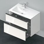 Duravit Waschtischunterbau D-NEO 625x810x462mm 1 Ausz. 1 Schubk. we hgl
