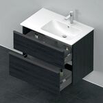 Duravit Waschtischunterbau D-NEO 625x810x462mm 1 Ausz. 1 Schubk. Ei sw