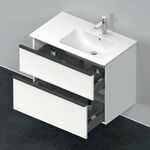Duravit Waschtischunterbau D-NEO 625x810x462mm 1 Ausz. 1 Schubk. we matt