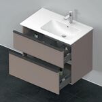 Duravit Waschtischunterbau D-NEO 625x810x462mm 1 Ausz. 1 Schubk. bas matt