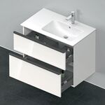 Duravit Waschtischunterbau D-NEO 625x810x462mm 1 Ausz. 1 Schubk. we hgl