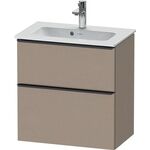 Duravit Waschtischunterbau D-NEO Compact 1 Ausz. 1 Schubk. 625x610x372mm leinen