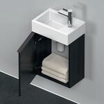 Duravit Waschtischunterbau D-NEO 440x364x222mm 1 Tür Türanschl li Ei sw