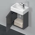 Duravit Waschtischunterbau D-NEO 440x364x222mm 1 Tür Türanschl li grap ma