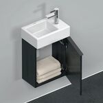 Duravit Waschtischunterbau D-NEO 440x364x222mm 1 Tür Türanschl re Ei sw