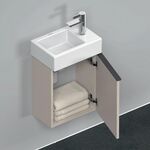Duravit Waschtischunterbau D-NEO 440x364x222mm 1 Tür Türanschl re taupe