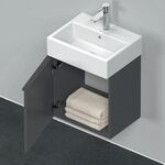 Duravit Waschtischunterbau D-NEO 440x434x322mm 1 Tür Türanschl li grap ma