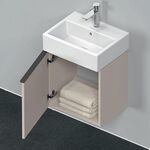 Duravit Waschtischunterbau D-NEO 440x434x322mm 1 Tür Türanschl li taupe