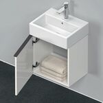 Duravit Waschtischunterbau D-NEO 440x434x322mm 1 Tür Türanschl li we hgl