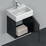 Duravit Waschtischunterbau D-NEO 440x434x322mm 1 Tür Türanschl re Ei sw
