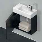Duravit Waschtischunterbau D-NEO 440x484x222mm 1 Tür Türanschl li Ei sw