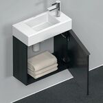 Duravit Waschtischunterbau D-NEO 440x484x222mm 1 Tür Türanschl re Ei sw