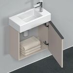 Duravit Waschtischunterbau D-NEO 440x484x222mm 1 Tür Türanschl re taupe