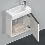 Duravit Waschtischunterbau D-NEO 440x484x222mm 1 Tür Türanschl re we hgl