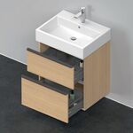 Duravit Waschtischunterbau D-NEO 1 Ausz. 1 Schubk. 625x584x442mm Ei natur