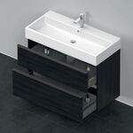 Duravit Waschtischunterbau D-NEO 1 Ausz. 1 Schubk. 625x984x442mm Ei sw