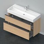 Duravit Waschtischunterbau D-NEO 1 Ausz. 1 Schubk. 625x1184x442mm Ei na