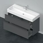 Duravit Waschtischunterbau D-NEO 1 Ausz. 1 Schubk. 625x1184x442mm grap ma