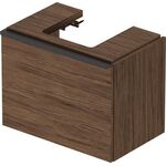 Duravit Waschtischunterbau D-NEO Compact 440x584x372mm, 1 Auszug nussbaum dunkel